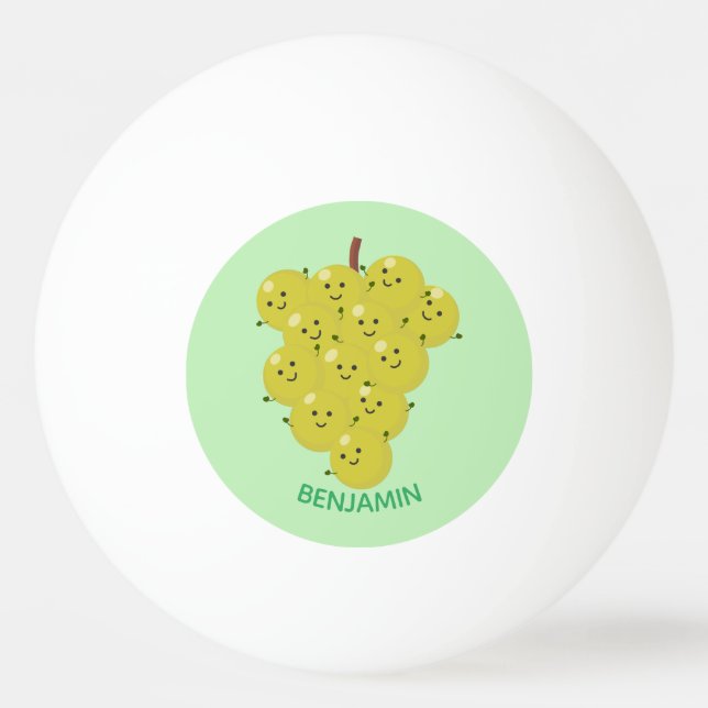 Tecknad för lustiga druvor pingisboll (Framsidan)