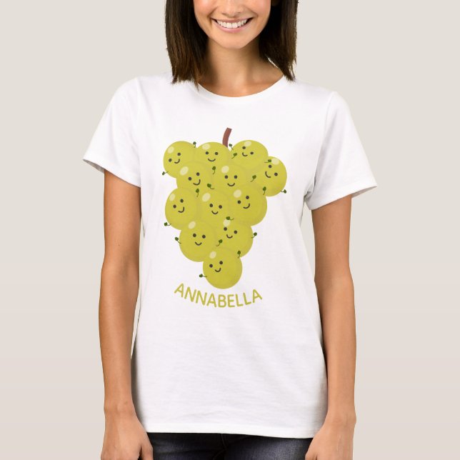 Tecknad för lustiga druvor t shirt (Framsida)