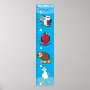 Tecknad för lustiga fåglar poster