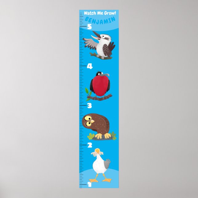 Tecknad för lustiga fåglar poster (Framsidan)