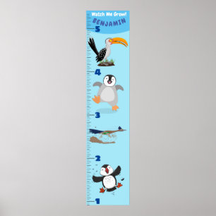 Tecknad för lustiga fåglar poster