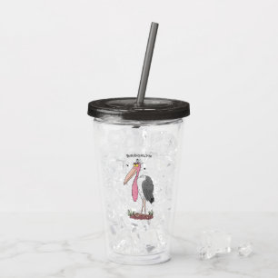Tecknad för marabou stork take away mugg