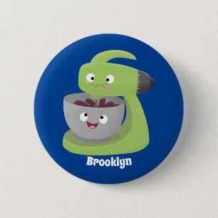 Tecknad för matlagningsmixer för köksartiklar knapp