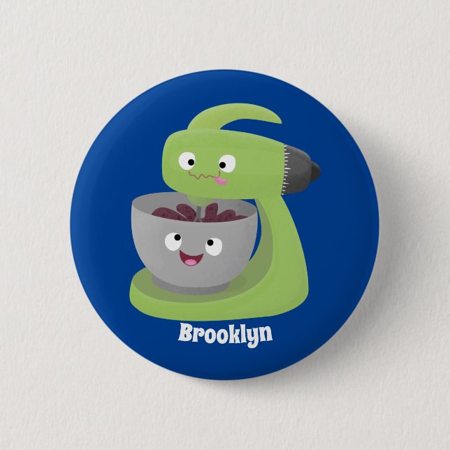 Tecknad för matlagningsmixer för köksartiklar knapp (Framsida)