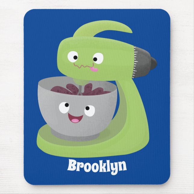 Tecknad för matlagningsmixer för köksartiklar musmatta (Framsidan)