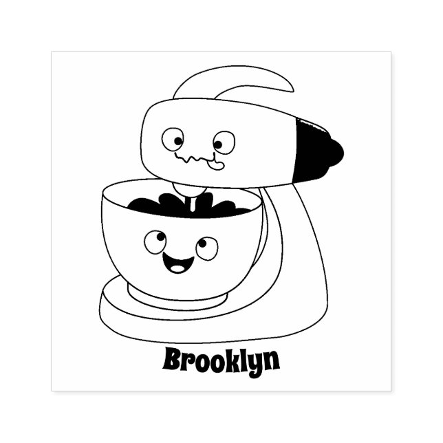 Tecknad för matlagningsmixer för köksartiklar stämpel (Tryck)