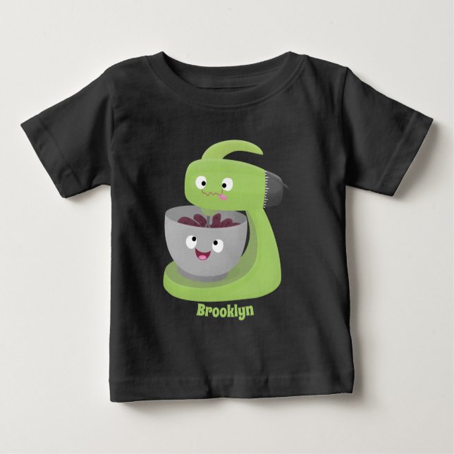 Tecknad för matlagningsmixer för köksartiklar t shirt (Framsida)