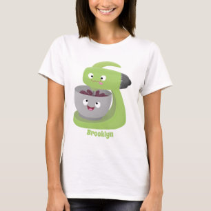 Tecknad för matlagningsmixer för köksartiklar t shirt