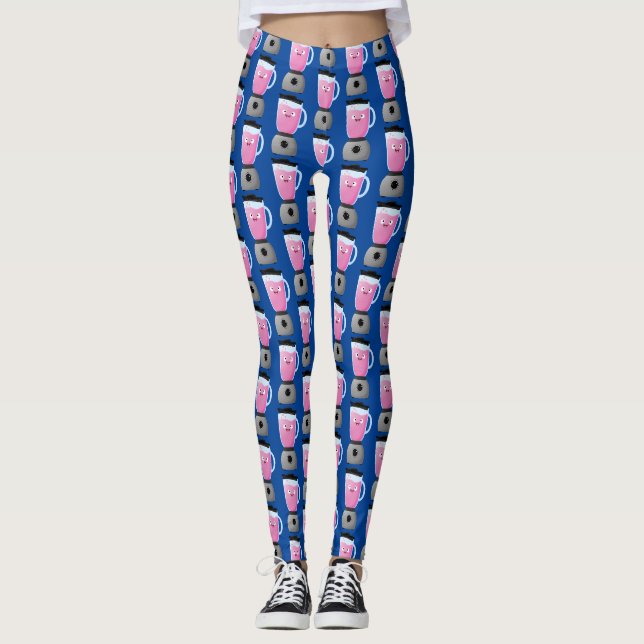 Tecknad för matmixers/köksutrustning för matsmältn leggings (Framsida)