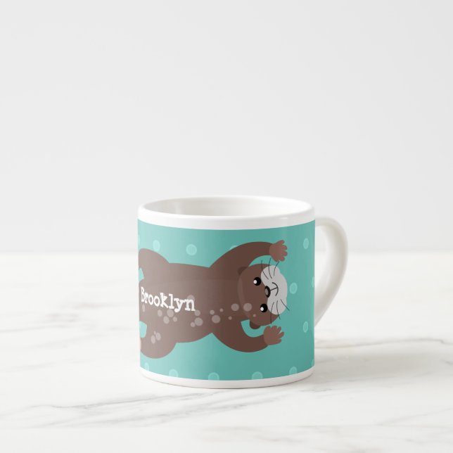 Tecknad för matning av kål espressomugg (Framsida höger)