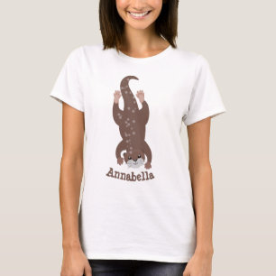 Tecknad för matning av kål t shirt