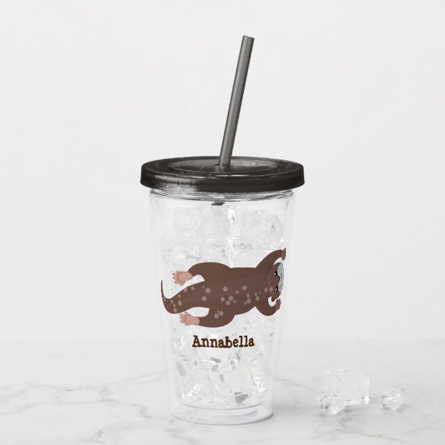 Tecknad för matning av kål take away mugg (Baksida Ice)