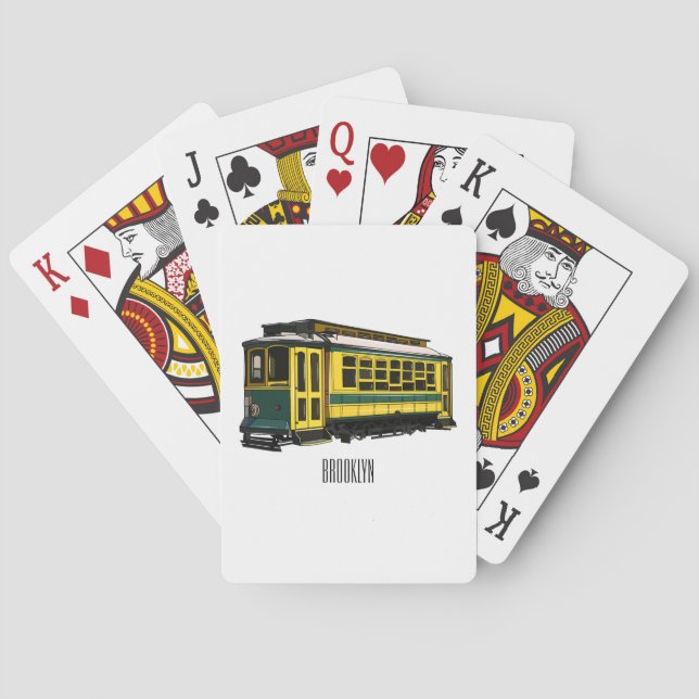 Tecknad för matningsvagn casinokort (Baksidan)