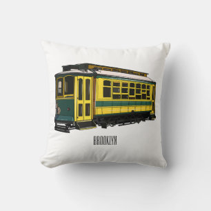 Tecknad för matningsvagn kudde