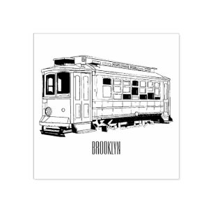 Tecknad för matningsvagn stämpel