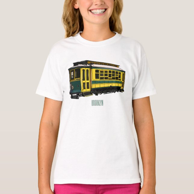 Tecknad för matningsvagn t shirt (Framsida)