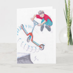 tecknad för mikroskotratttrick för mikroskotrar kort