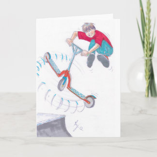 tecknad för mikroskotratttrick för mikroskotrar kort