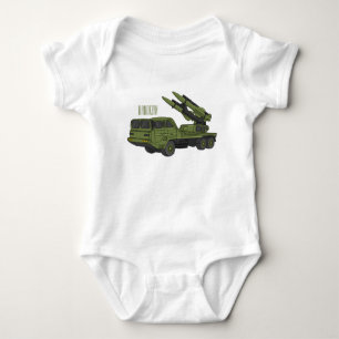 Tecknad för militär missil lastbil t shirt