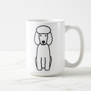 Tecknad för miniatyrpudelhund kaffemugg