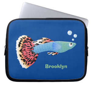 Tecknad för nordisk av pigmenterad fisk i Cute fi Laptop Fodral
