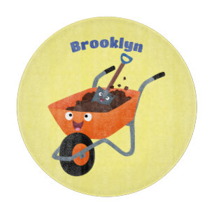 Tecknad för orange av kåpa i i Cute lycklig