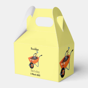 Tecknad för orange av kåpa i i Cute lycklig Presentaskar