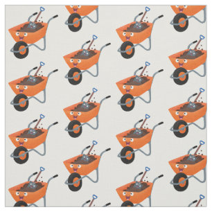 Tecknad för orange av kåpa i i Cute lycklig Tyg