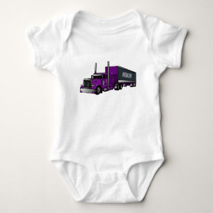 Tecknad för påhängsvagn lastbil t shirt