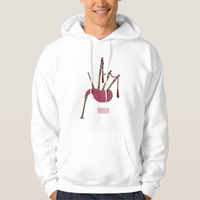 Tecknad för påsar hoodie (Framsida)