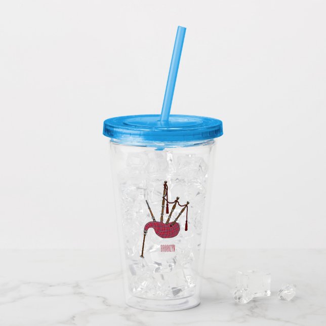 Tecknad för påsar take away mugg (Baksida Ice)