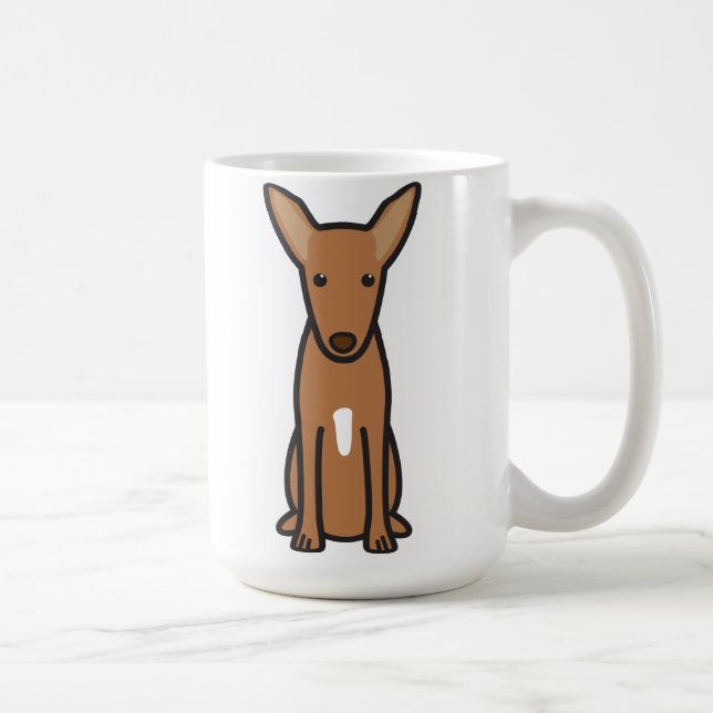 Tecknad för Pharaohhundhund Kaffemugg (Höger)