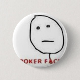 Tecknad för pokeransikteursinne knapp