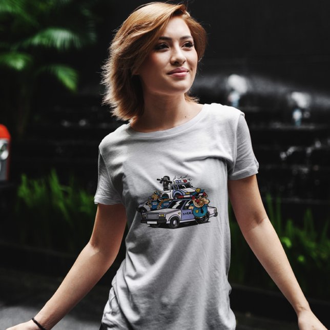 Tecknad för poliskort t shirt (Skapare uppladdad)