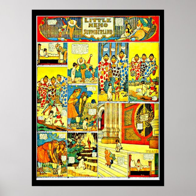 Tecknad för poster Vintage-Little Nemo 5 (Framsidan)