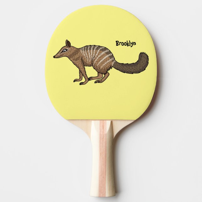 Tecknad för räknare för Cute lycklig Pingisracket (Framsidan)