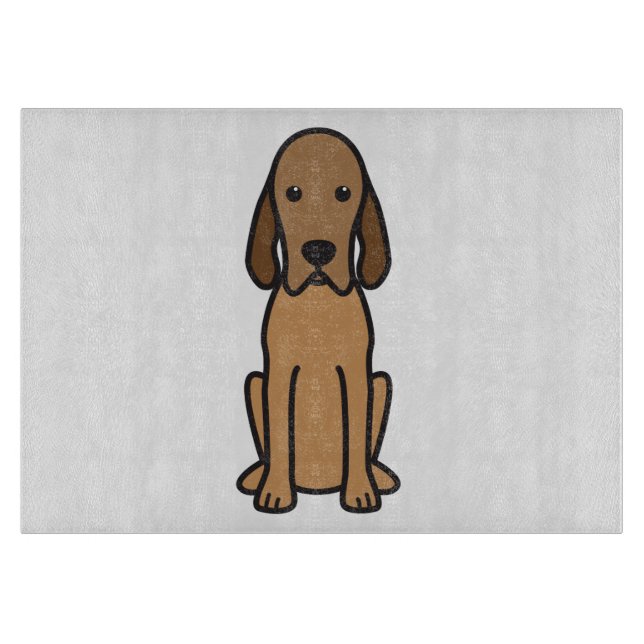 Tecknad för Redbone Coonhoundhund (Framsidan)
