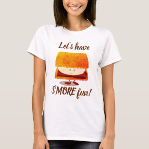 Tecknad för Roligt av mer Camping Food T Shirt
