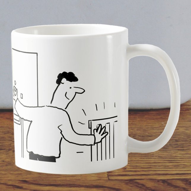 Tecknad för rörmokare och uppvärmning av Ingenjör Kaffemugg (Skapare uppladdad)