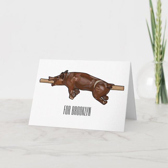 tecknad för rost/rost i gris kort (Framsida)