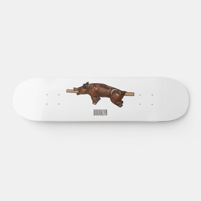 tecknad för rost/rost i gris mini skateboard bräda 18,5 cm (Horz)