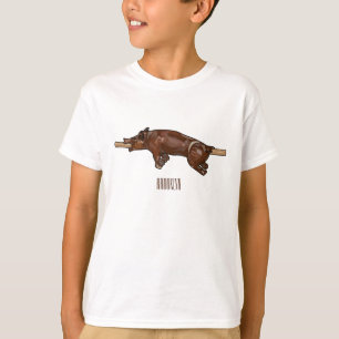 tecknad för rost/rost i gris t shirt