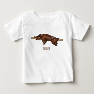 tecknad för rost/rost i gris t shirt