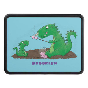 Tecknad för rostning av marshmallow för Cute-draka Dragkroksskydd