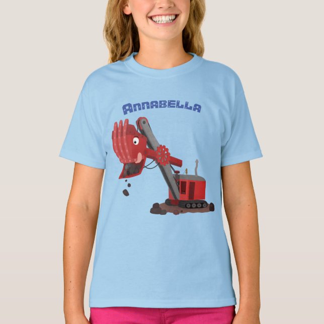 Tecknad för rött ljus för ångavskiljare t shirt (Framsida)