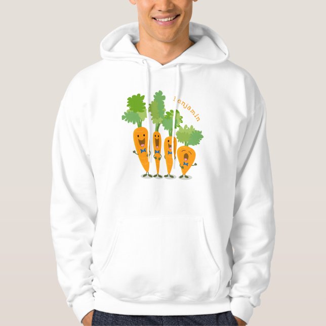 Tecknad för rutnätssöppning hoodie (Framsida)