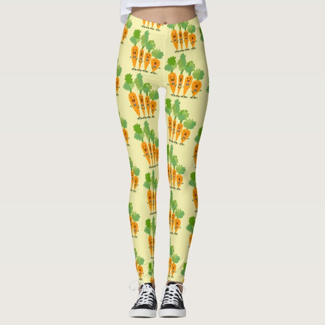 Tecknad för rutnätssöppning leggings (Framsida)