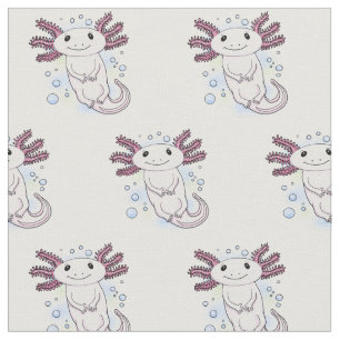 Tecknad för skadlig rosa med axolotl tyg