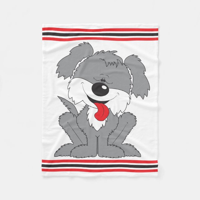 Tecknad för skifferdockor fleecefilt (Framsidan)