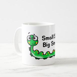 Tecknad för små steg - stor Smarts-pelare Kaffemugg